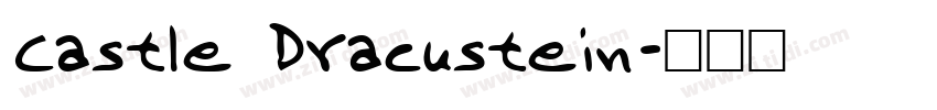 Castle Dracustein字体转换